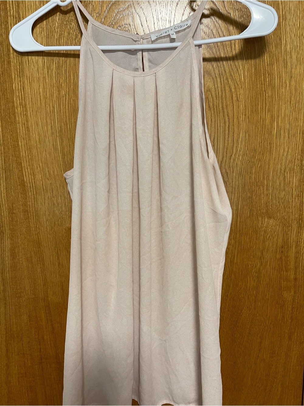 Violet & Claire Blush Pink Halter Top